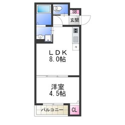 CRASTINE大蓮北4丁目Bの物件間取画像